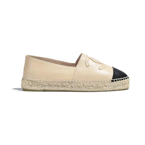 chanel espadrilles beige schwarz|shop Chanel espadrilles online.